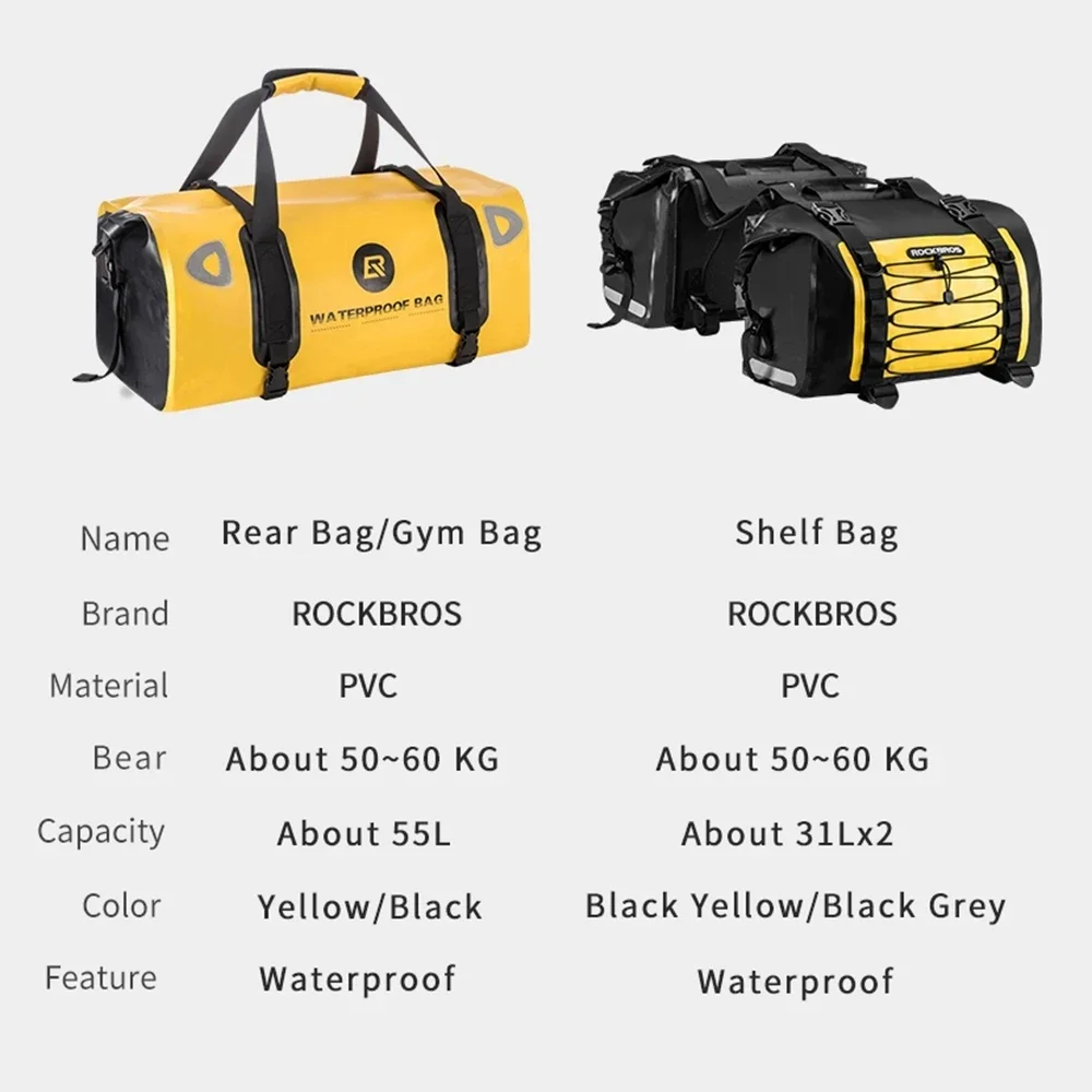 Customized Leather Saddle Bag Motorcycle Waterproof Side Bag For Motor Bike 60L Pannier Bag view 6