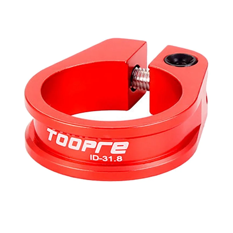 TOOPRE Saddle Clamp Seatpost Mtb Seat Post Clamping Bicycle Saddle Screw Bike Aluminium Tube Canoe Mount Collar Bolt 31.8 34.9