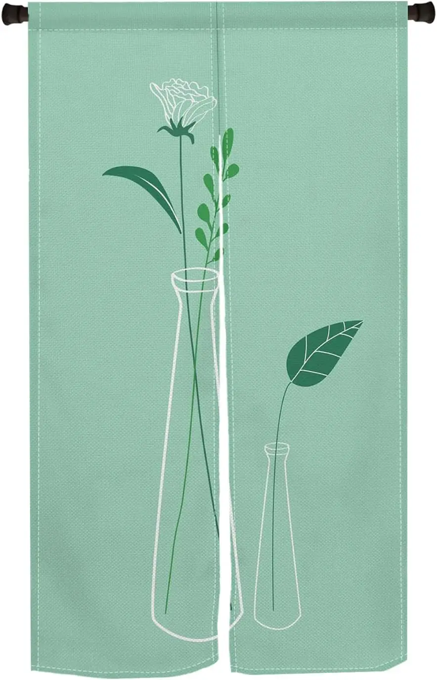 Long Type Japanese Style Doorway Curtain Noren Japanese Window Treatment Hanging Door Tapestry Polyester Panel for Kitchen Home