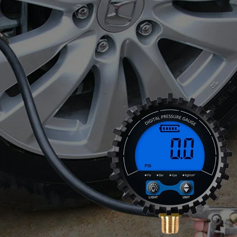 200//250/255 Digital Air Tire Pressure Gauge High Pressure Thread 1/8\