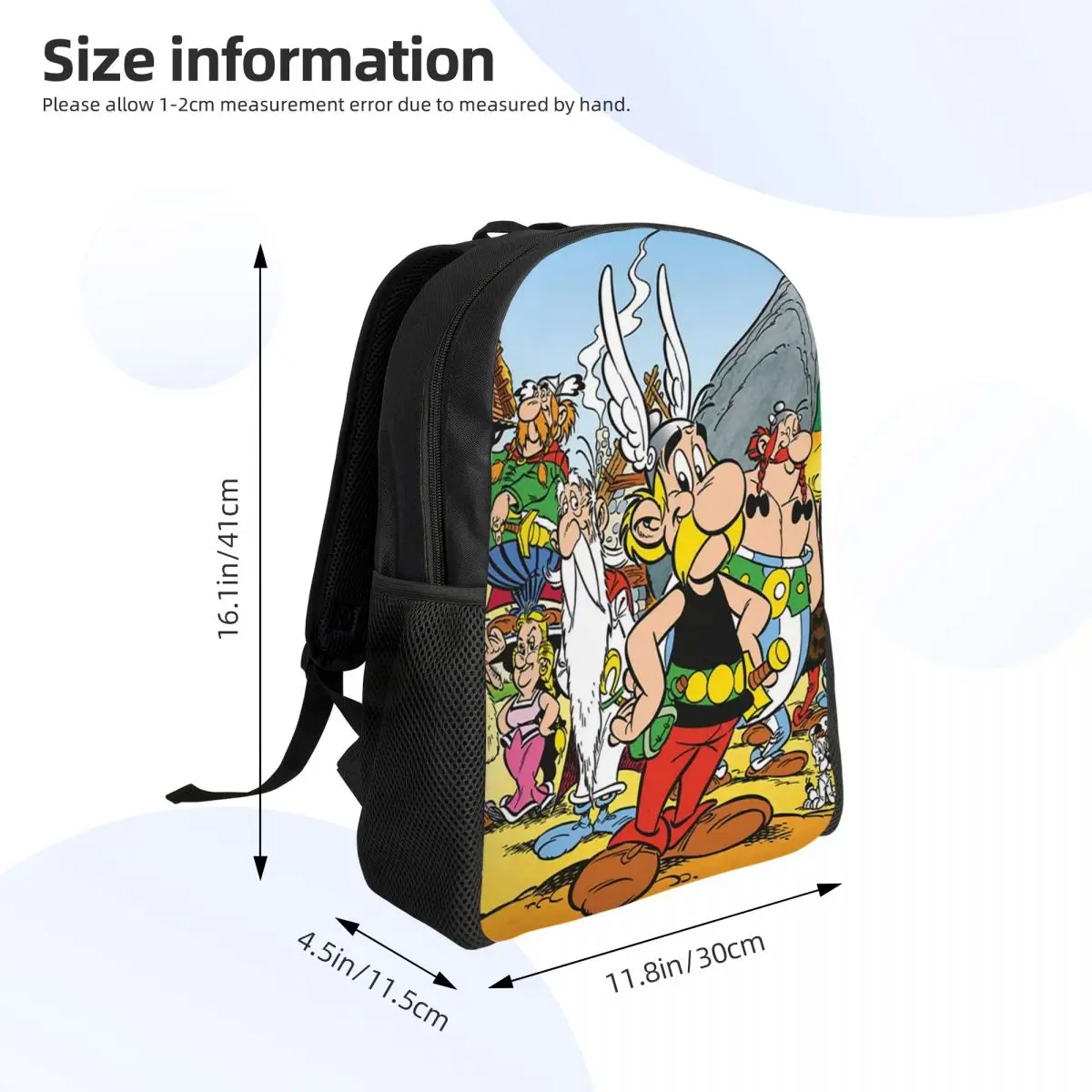 Mochila para estudiantes Asterix y Obelix Dogmatix, mochila escolar para senderismo, mochila de viaje para hombres y mujeres, mochila de moda, bolsos de hombro