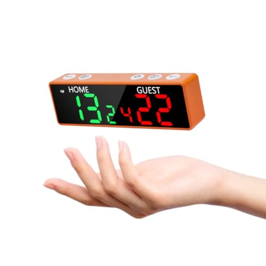 Portable Wireless Battery-Powered Digital Scoreboard with Buzzer for Tabletop Games Ideal for Ping Pong Cornhole Basketball Vol