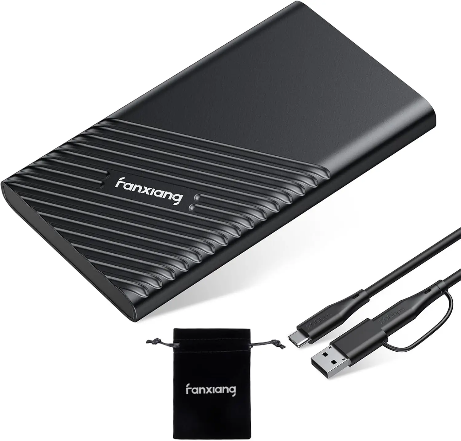 

Портативный SSD-накопитель на 1 ТБ с USB-C, скорость до 2000 МБ/с для iPhone 15, ПК, ноутбуков, игровых консолей — быстрое внешнее хранилище