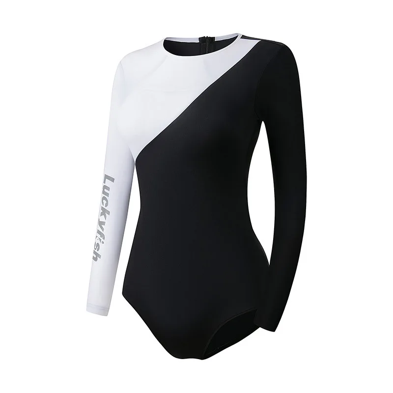 

Women One Piece Professional Quick-Dry Surfing Beach SwimSuit Long Sleeve Sun Protection Water Athletic Bathing SwimSuit