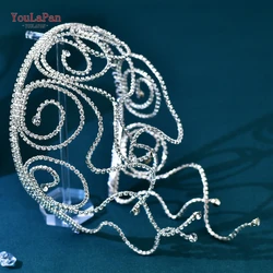 YouLaPan Wedding Bridal Hair Hoops Gorgeous Women Headwear Banquet Jewelry Handmade Headband Bridesmaid Hair Accessories HP620