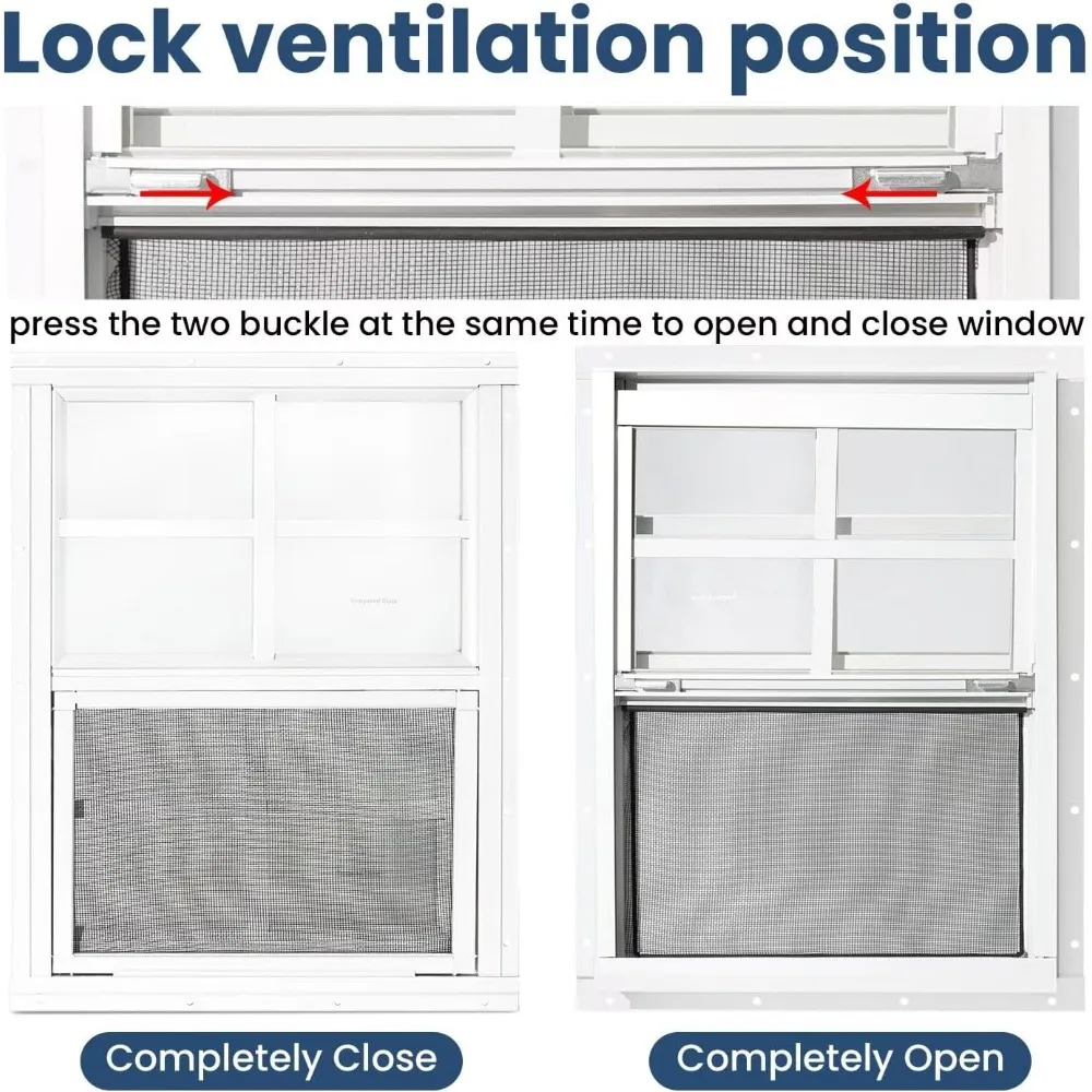 2 Pack Shed Windows,12" x 18" Small Sliding Windows,Flush Mount Windows with Tempered Glass and Fiberglass Screen for Shed
