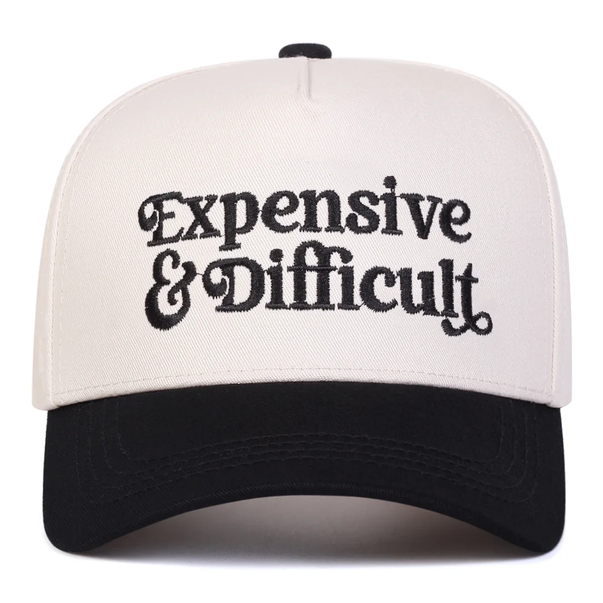 Unisex EXPENSIVE DIFFICULT Letter Embroidery Baseball Caps Spring Autumn Outdoor Adjustable Casual Hats Sunscreen Hat Sports Cap