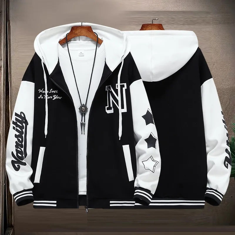 ฤดูใบไม้ร่วงและฤดูหนาวใหม่ plus ขนาดเสื้อกันหนาวผู้ชายลําลอง 10XL 9XL 8XL แฟชั่นผู้ชายกระเป๋าแขนยาวเสื้อกีฬา