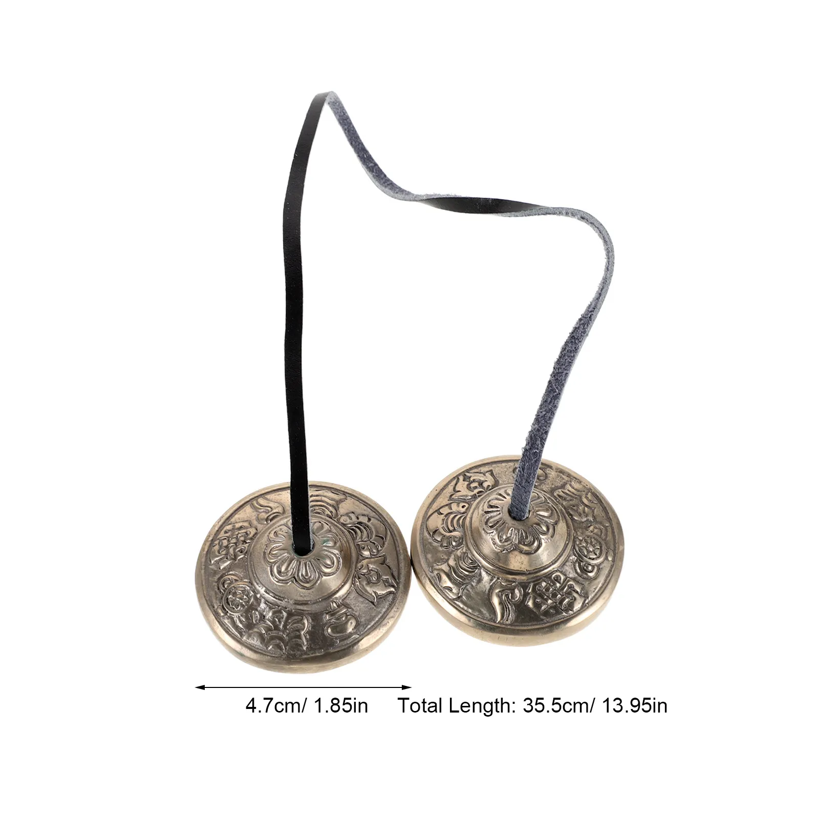 Nepalese Meditation Tingsha Bells Copper Handcrafted Traditional Tibetan Finger Cymbals Meditation Chime Bells Yoga Relaxation view 4