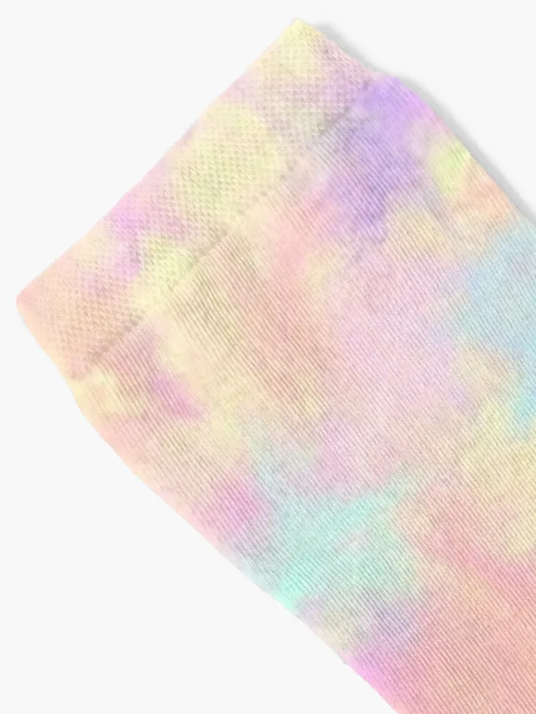 Pastel Tie Dye Rainbow Pattern Socks Men'S Sports Socks