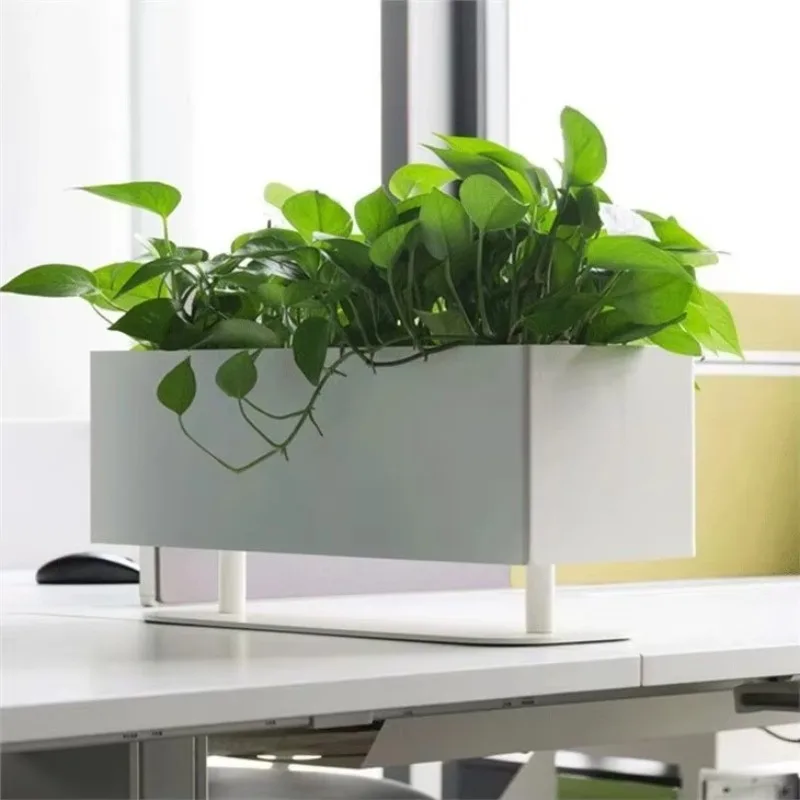 Customization Decorative Large Size Metal Durable Office Flower Pots Garden Planting Container Planter for Home Office Decor