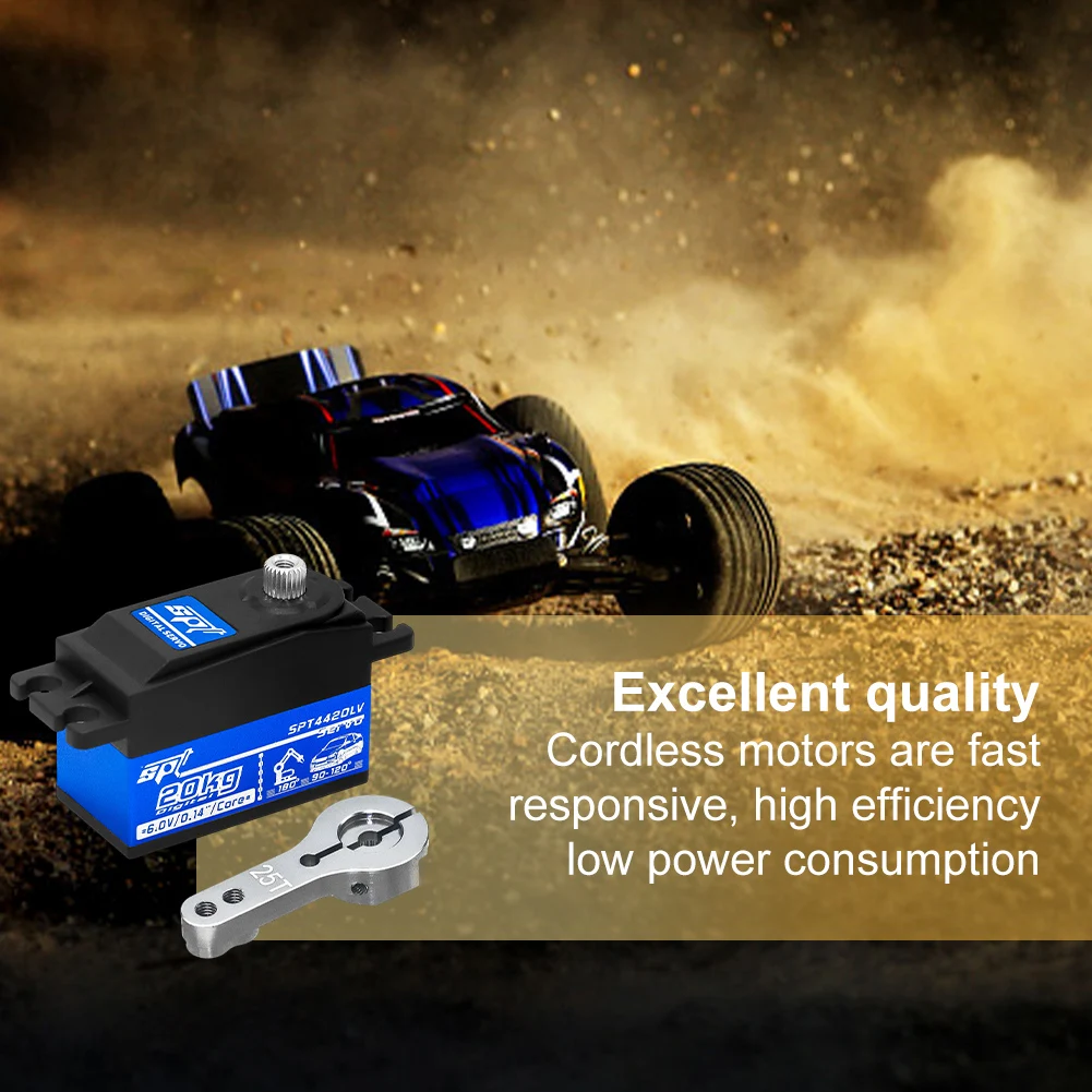20kg servo de baixo perfil mini servo completo metal engrenagem digital servo para 1/10 rc carro para tamiya kyosho on-road touring drift carro/barco