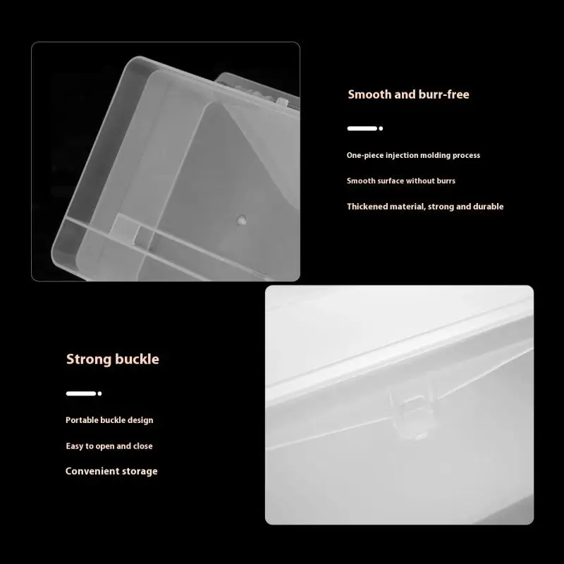 핀셋, 클리퍼, 펜, 광택제, 네일 버퍼 파일, 플라스틱 용기, 직사각형 네일 아트 도구, 빈 보관함, 칸막이 보관함