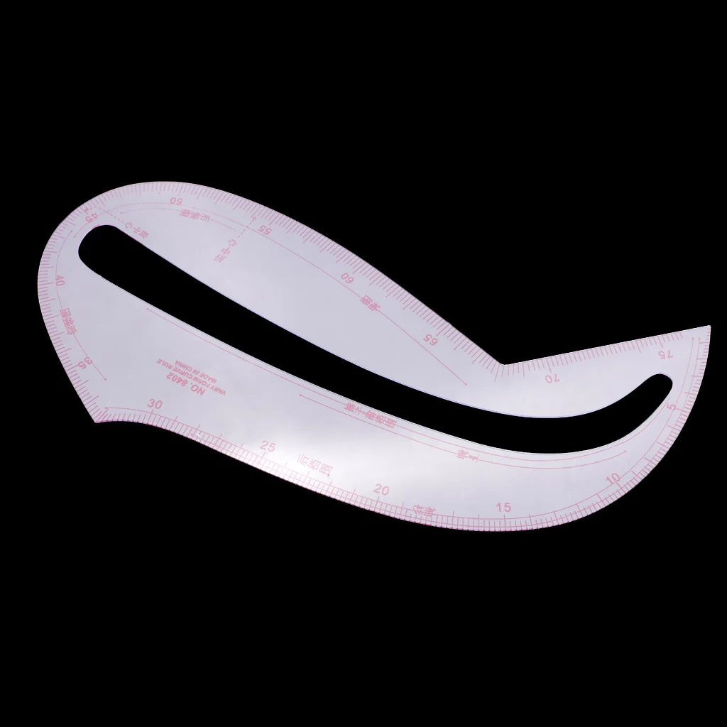 Dressmaking Tool Plastic French Curve Ruler Multi Functional Sewing Ruler for Garment Pattern and Tailor Use