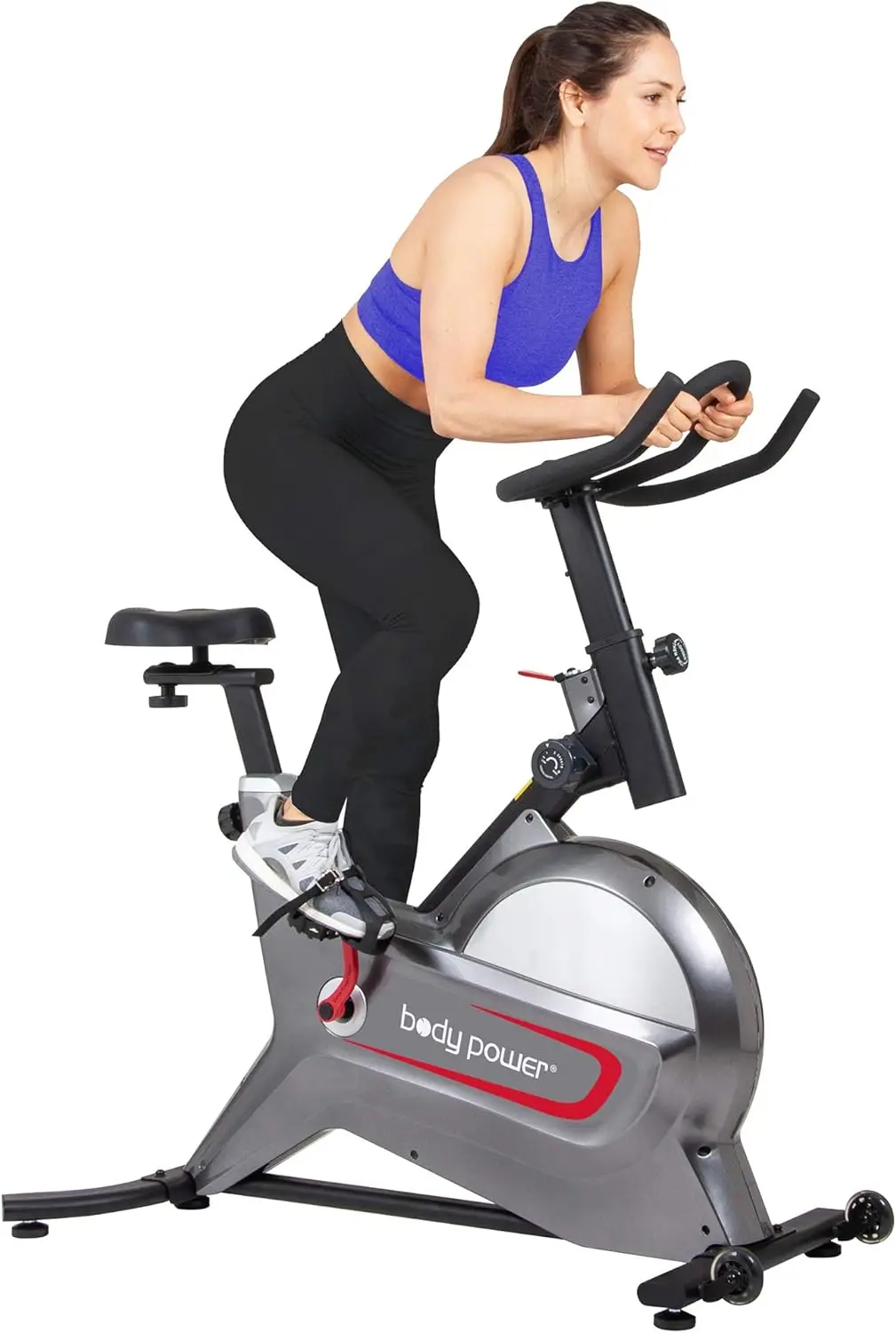 Indoor Cycle Trainer with Curve-Crank High Inertia Low Impact Technology