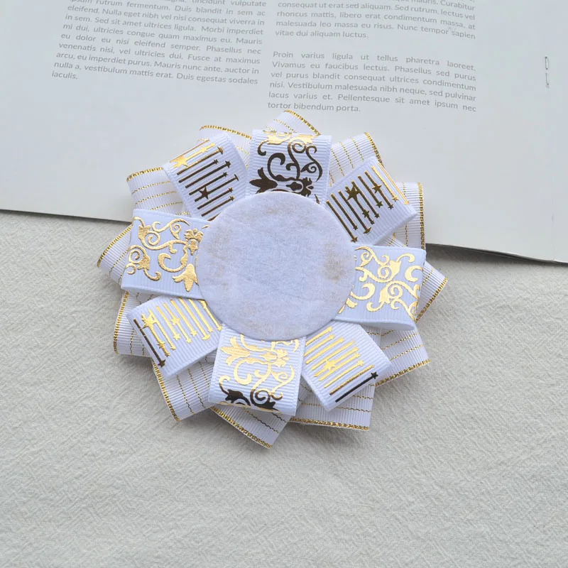 women Ita bag Badge Rosette，Chic lolita backpack ribbons，Anime cosplay Accessories，quadratic element badge Rosette image 5