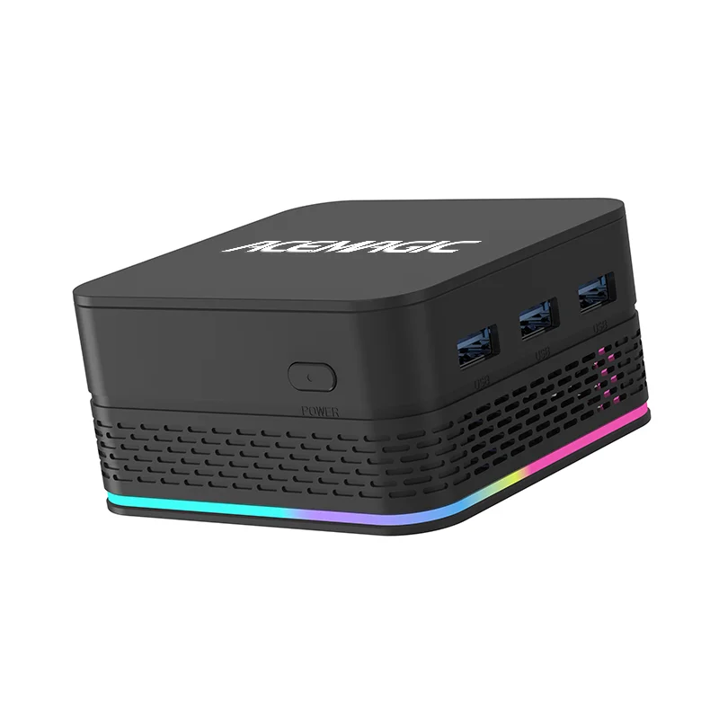 ACEMAGIC-Mini PC Alder Lake-N100 LPDDR5, 16G, SSD512, WiFi, 5 BT/4,2, Windows 11Pro, RGB Surround Light