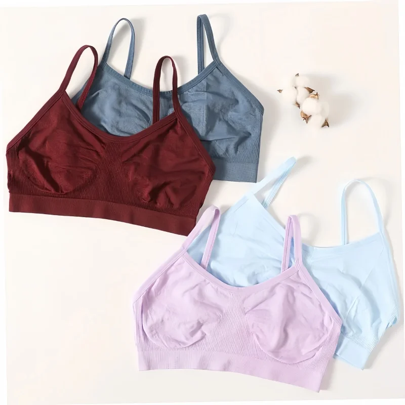 Women Tank Crop Top Camisole Female Underwear Seamless Crop Tops Backless No Pad Unlined Sexy Lingerie Thin Comfort Woman Top