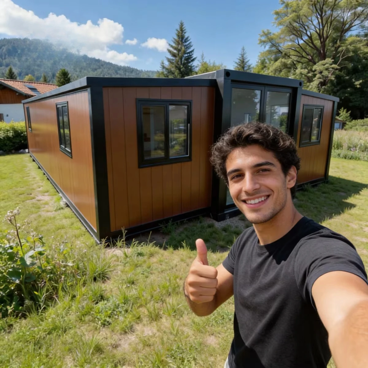 20ft/30ft/40ft Durable Steel Structure Expandable Folding Container House Prefab Tiny House 2-4 Bedroom With Kitchen Toilet