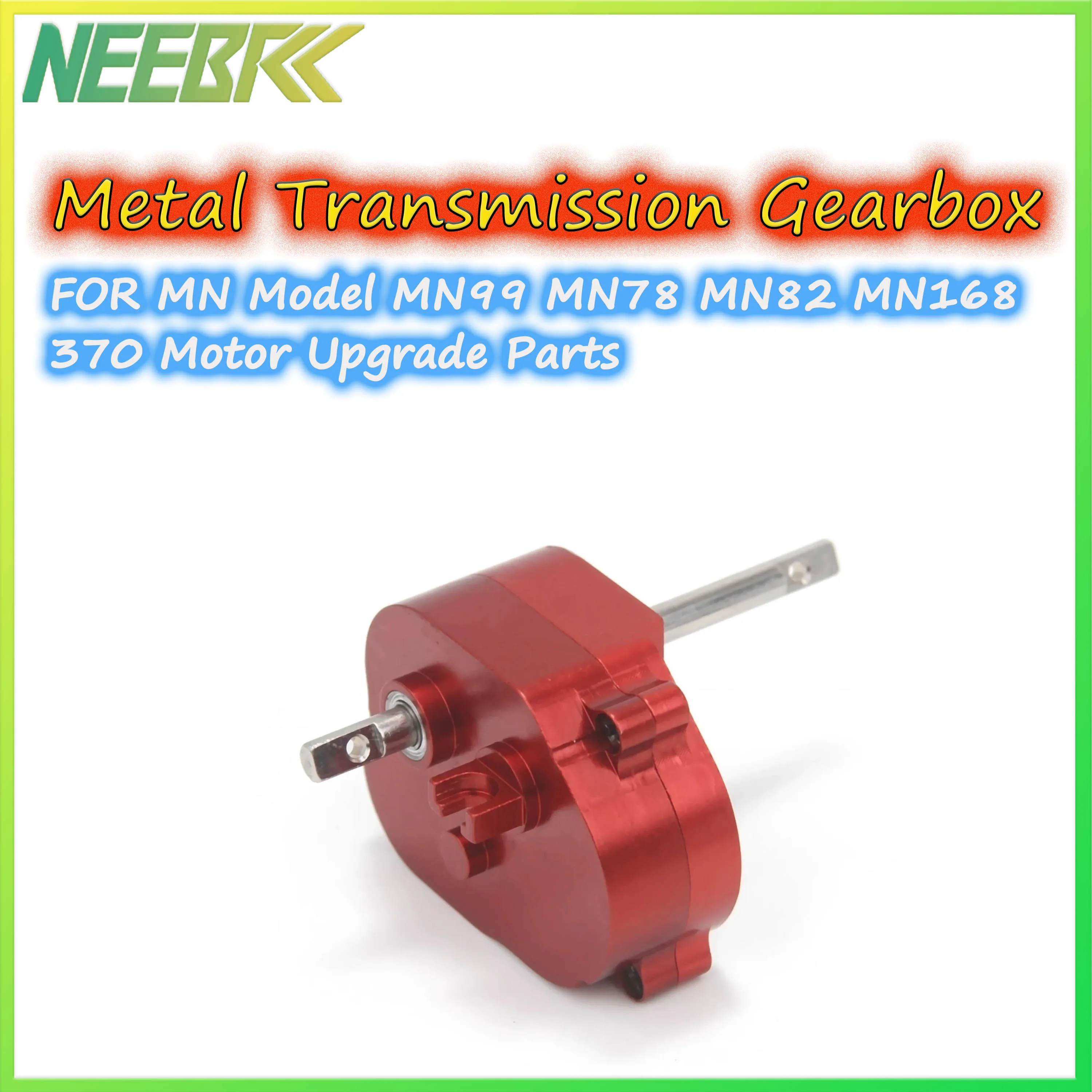 1/12 RC Car Crawler MN Model MN82 MN78 MN99S MN168 MN98 Metal Transmission Gearbox Gear Box for 370 Motor Upgrade Accessories