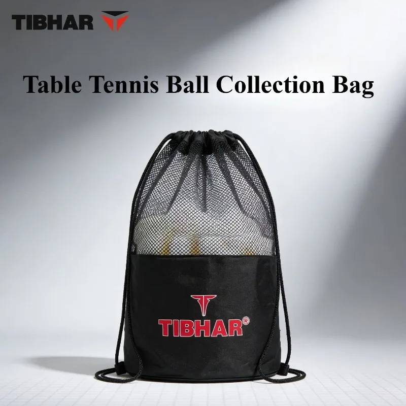 TIBHAR Table Tennis Ball Collection Bag Large Capacity Shoulder & Hand Carry Multi-Ball Bag Portable & Durable for Training