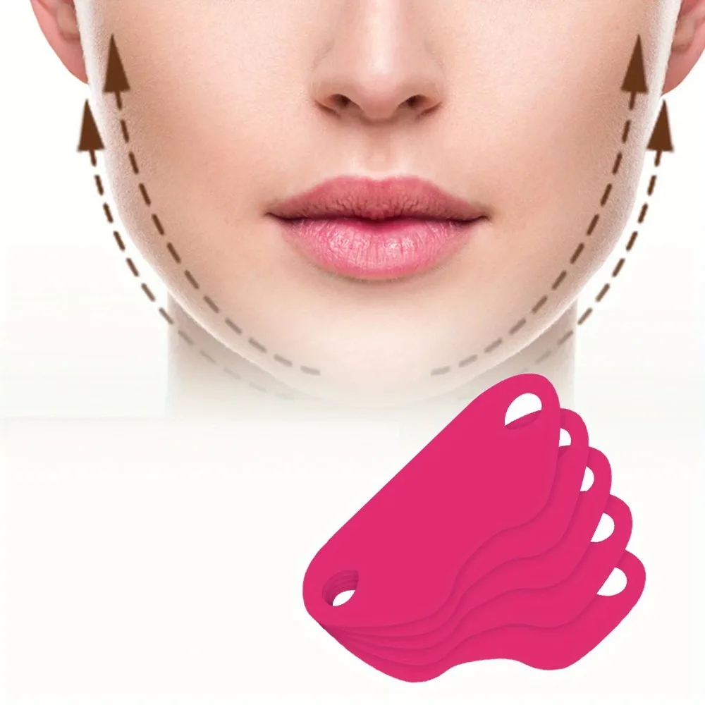 5PCS Donne Viso Dimagrante Benda V Linea Viso Lifting Maschera Doppio Mento Riduttore Cinghia Facciale per Rassodante Rafforzamento Strumento di Cura Della Pelle