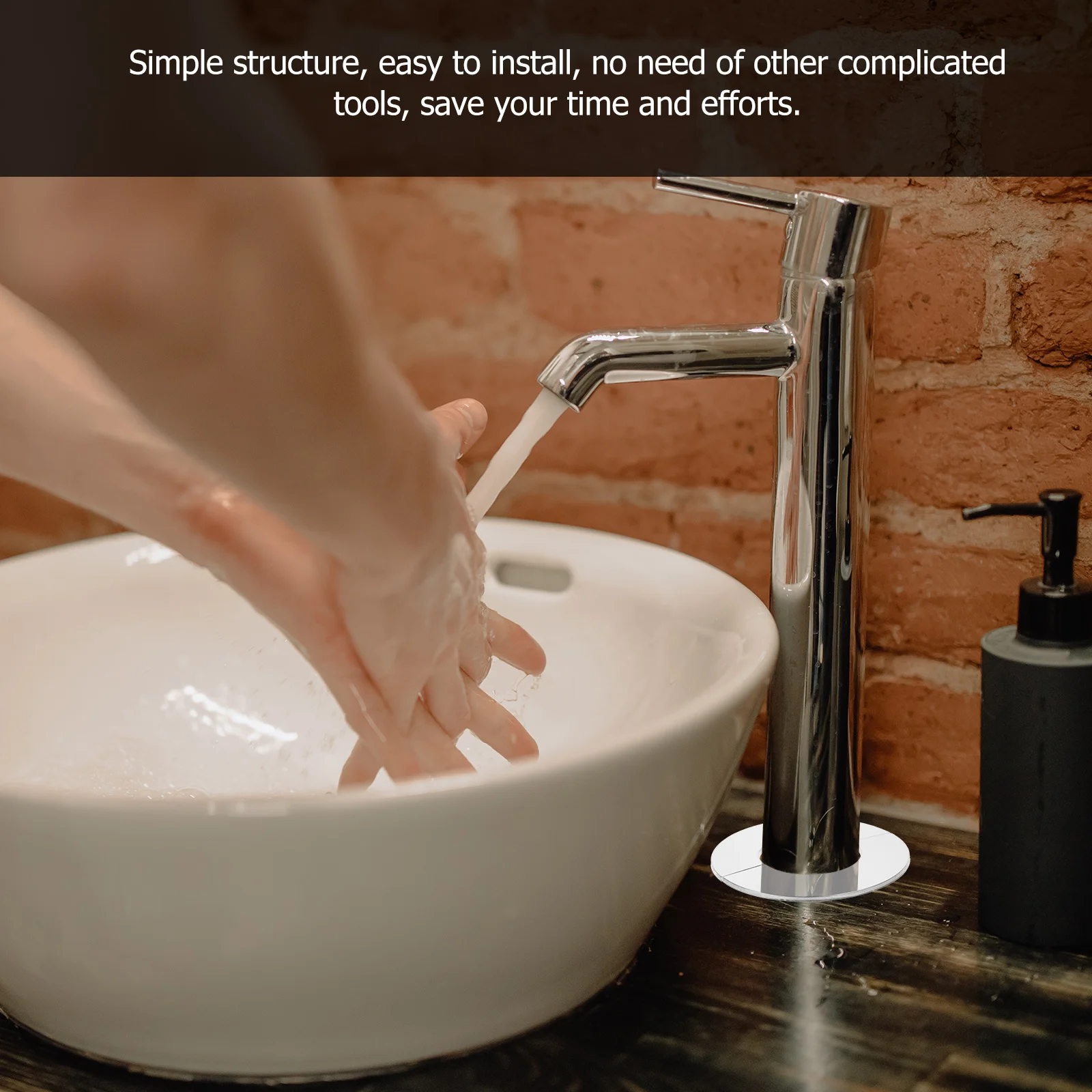 

4Pcs Stainless Steel Escutcheon Covers Plumbing Decorative Cover Plate for Water Gas Valves Wall Mount Corrosion Proof