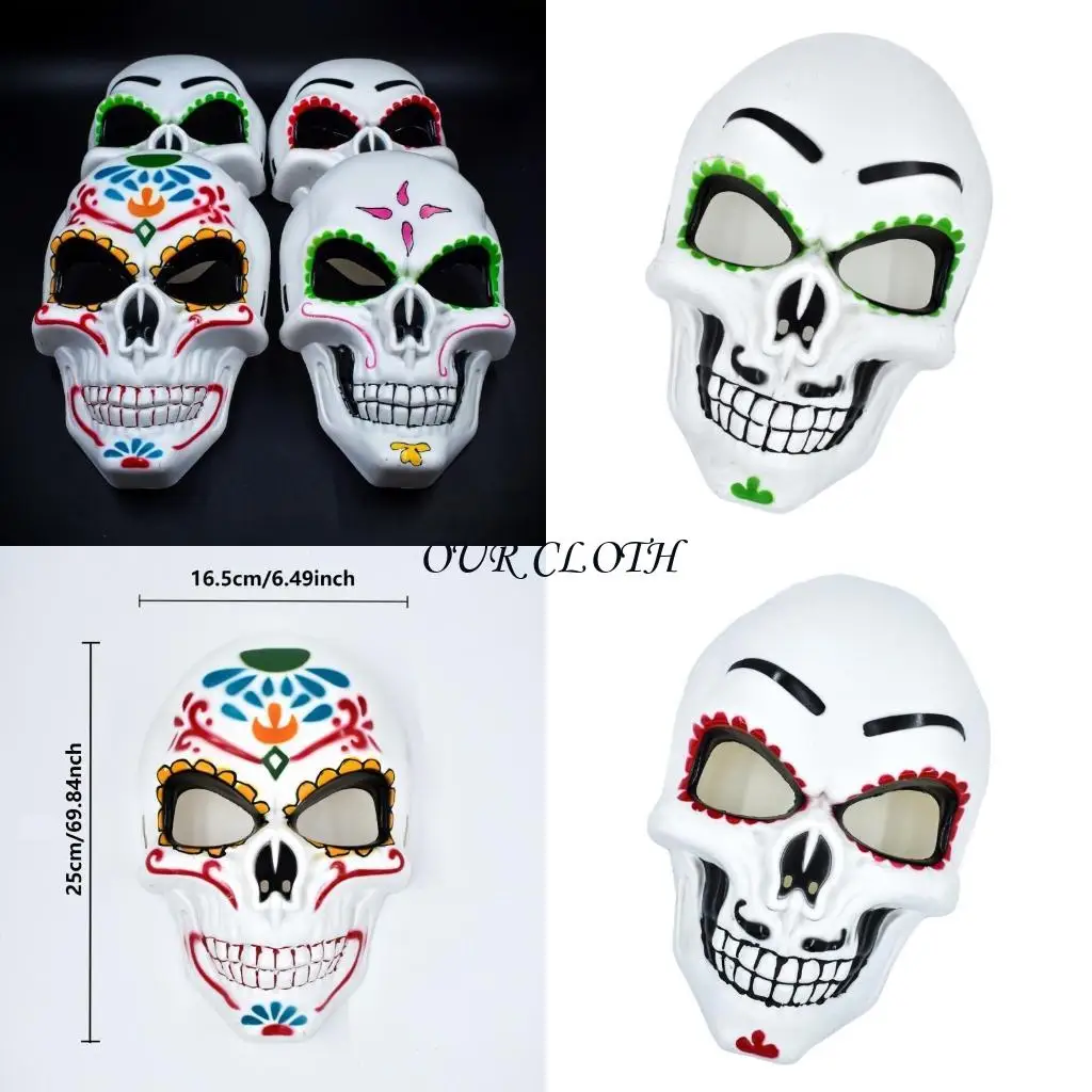 

День мексиканцев День мертвых маски Suger Skeleton Mask Mask Mask Mask Cosplay Costumes Costumes Mask Mask Подарки Y1AC