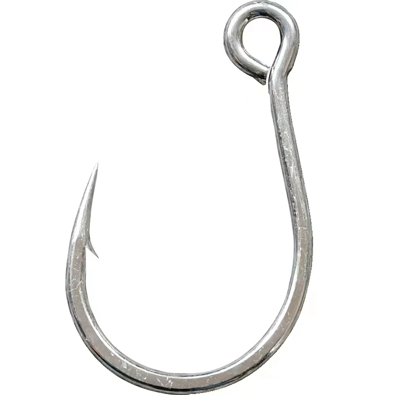 Original Mustad Fishing Hooks 10121 High Carbon Steel Barbed Hook Jigbait Lure Sea Fishing Black Fish Snake Head Anzol Pesca