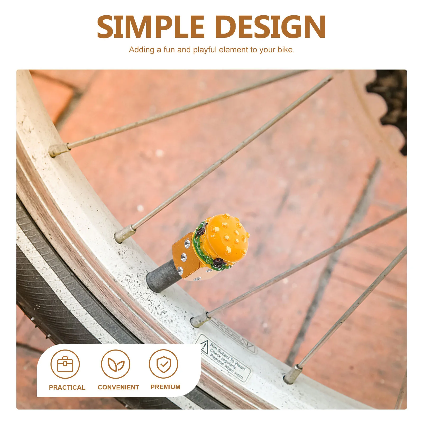 

Creative Bicycle Tire Valve Stem Caps Cute Bike Valve Cover Gasket Dust Protection Cycling Caps Accessories Bike Stem Cap