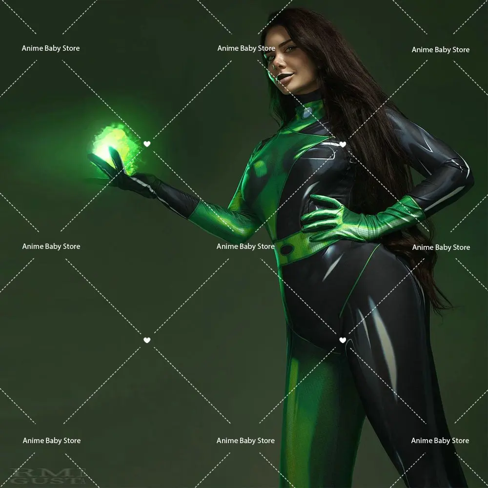 Movie & TV  Possible Cosplay for Girls Shego Cosplay Jumpsuit Halloween Costume Fancy Dress Women's Fancy Dress Halloween view 2