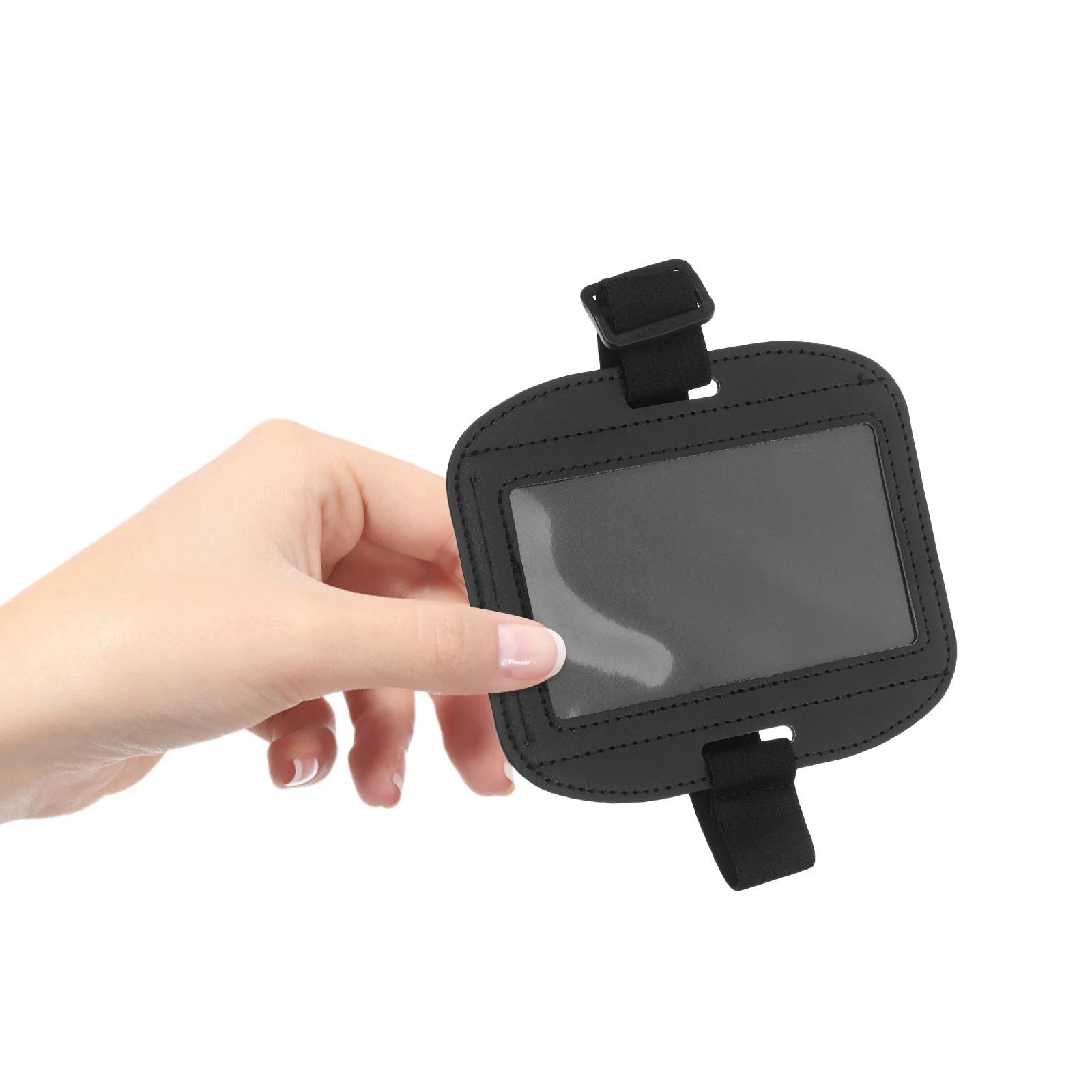 

Horizontal Waterproof Arm Badge Holder Transparent Window Card Holder for Name Tags - Outdoor Events Workplaces Card storage