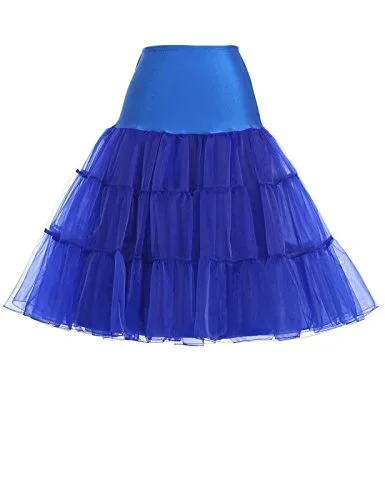 Women's Knee Length Petticoat Crinoline Underskirt Plus Size For Wedding