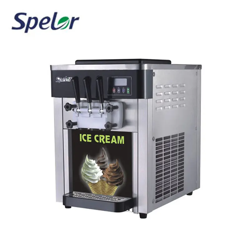 

Small Size Snack Tabletop Shop Selling Ice-Cream Machines Soft Making Machine Ice Cream