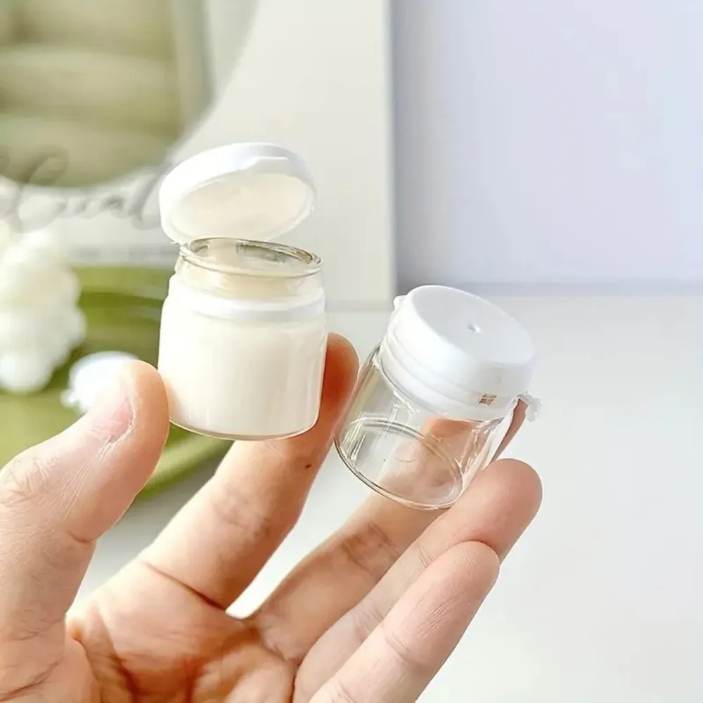 2/5pcs ล้างขวดแก้วเปล่าคอนเทนเนอร์เครื่องสําอาง Flip-Top Leak-Proof MINI กล่องรีฟิล