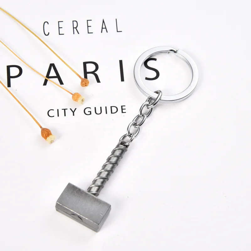 Avengers: Little Thor's Hammer, Thor's Small Pendant, Creative Metal Keychain for Film and Television Periphery