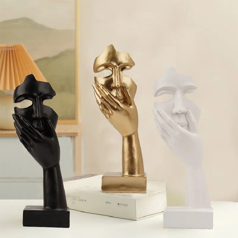 Thinker Resin Artwork, Sculpture, Home Office Sample Room Tabletop Decoration