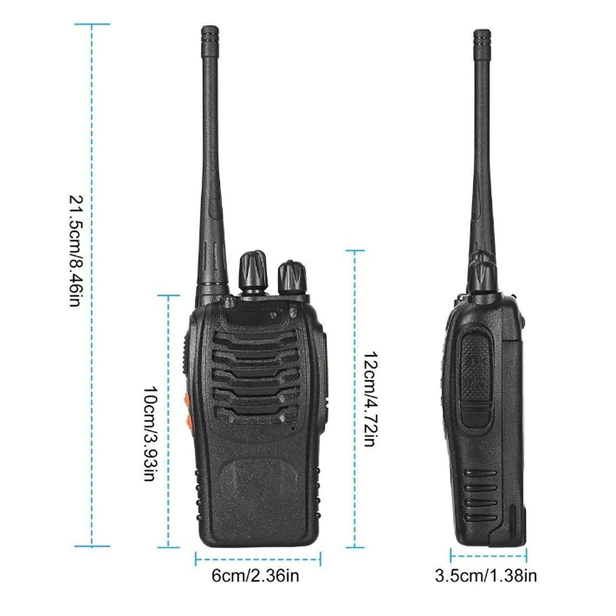 2/4/6pcs Baofeng BF-888S Wholesale Original 3-5km Long Range Walkie Talkie 16CH UHF 400-470MHz USB/EU/US Portable Two Way Radio