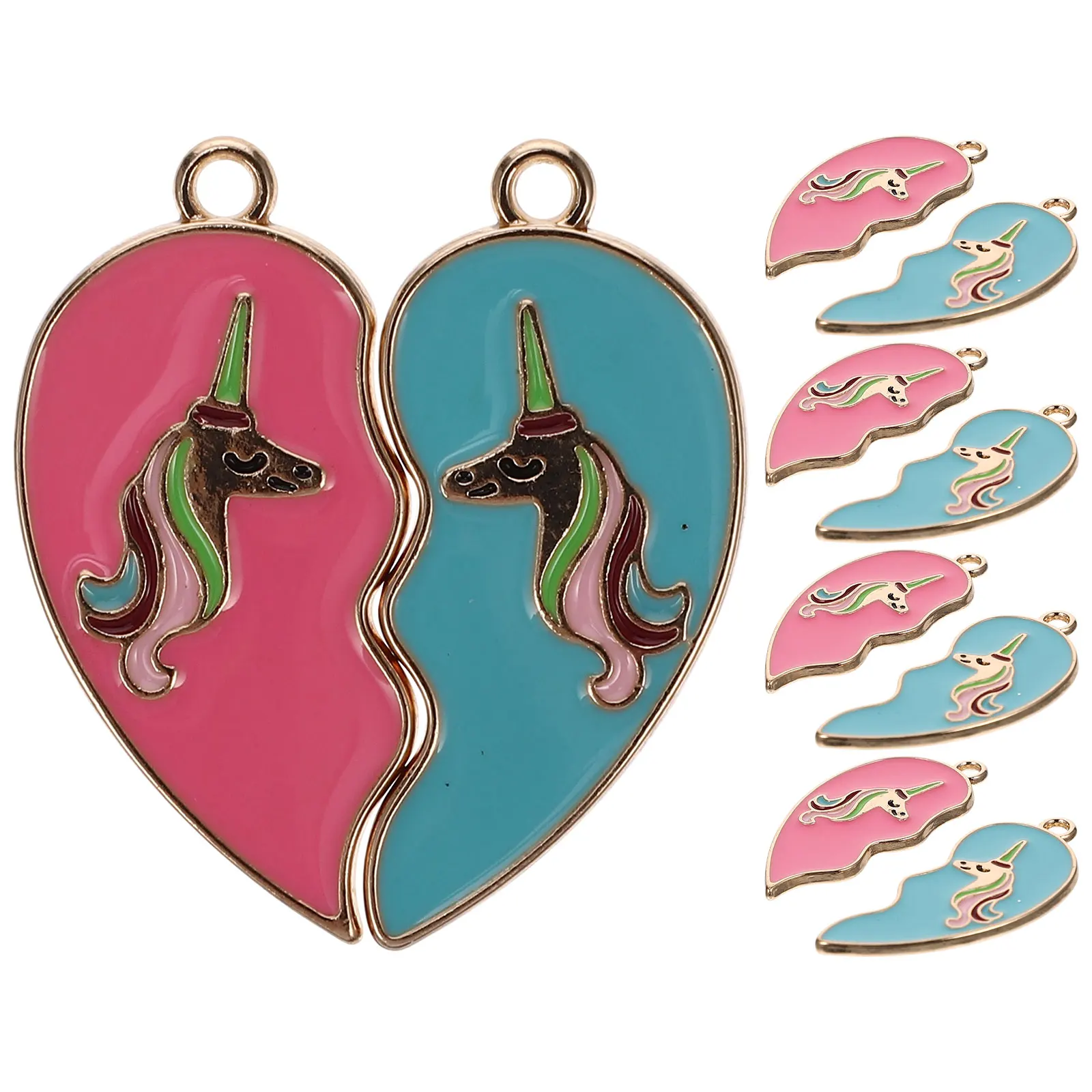 

Heart Shaped Pendant Alloy Charm Diy Jewelry Making Accessories Matching Necklace Bracelets Lovers Gifts