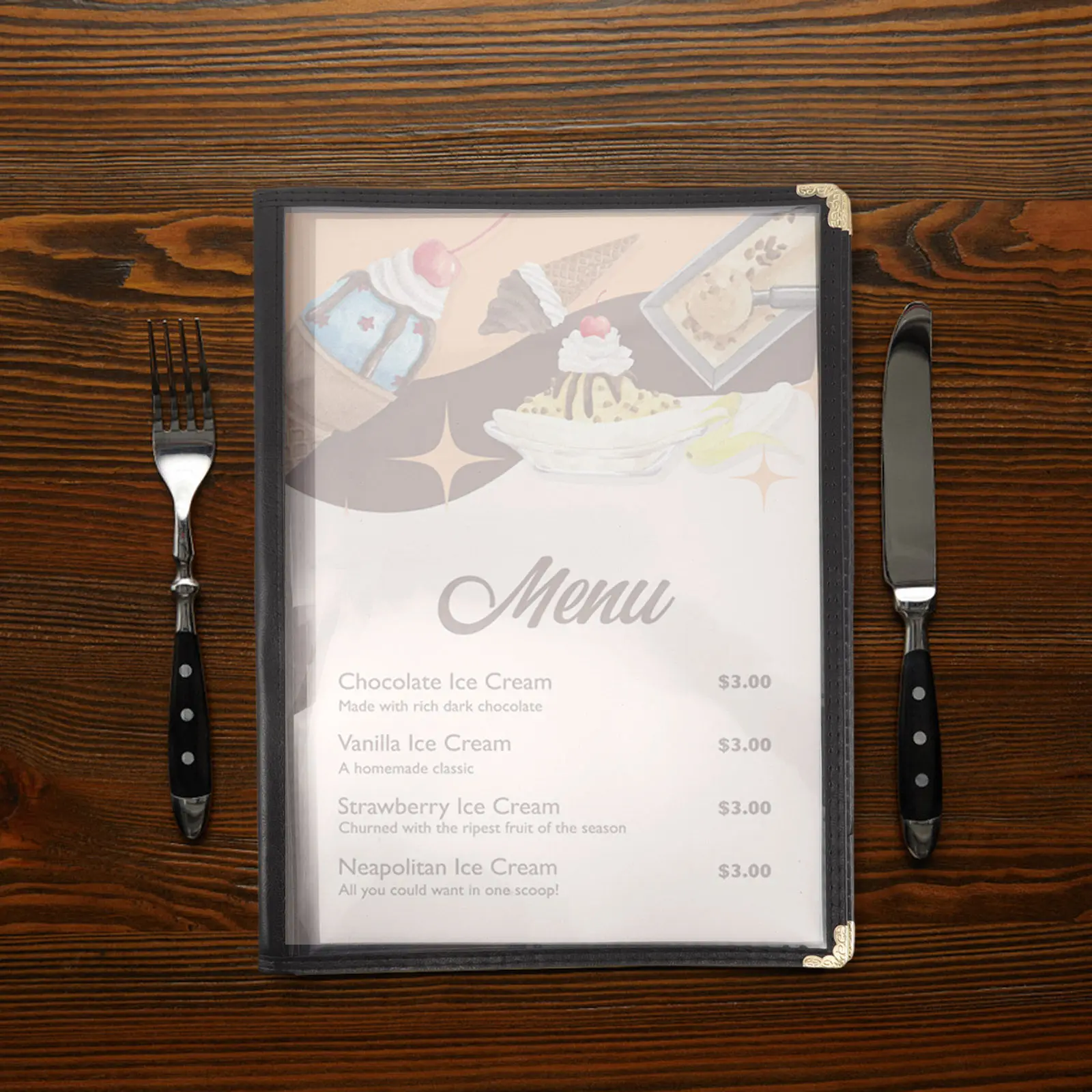 

Прозрачная обложка для меню из ПВХ, папка-биндер для блокнота с отрывными листами, для ресторанов, кафе, отелей, предприятий общественного питания, многоразовая папка для меню