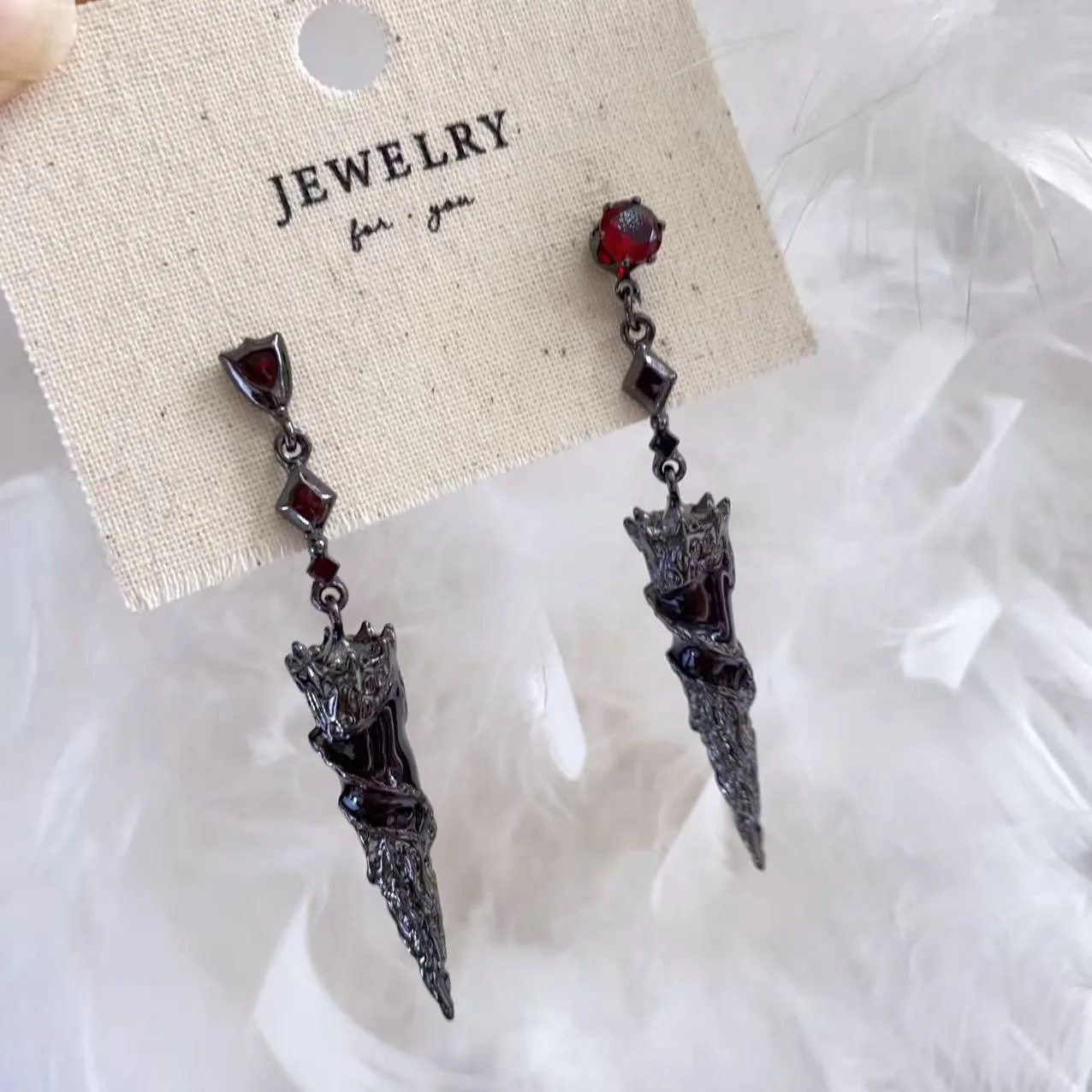 Game Style Black Gun Tassel Drop Earrings For Women Fashion Punk Gothic Ears Accessories Jewelry Gifts Party Casual Cosplay Wear