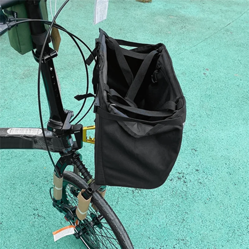 

Y67A-для складных велосипедных сумок и корзины Brompton, корзина для пикника, сумка для хранения с водонепроницаемым металлическим креплением