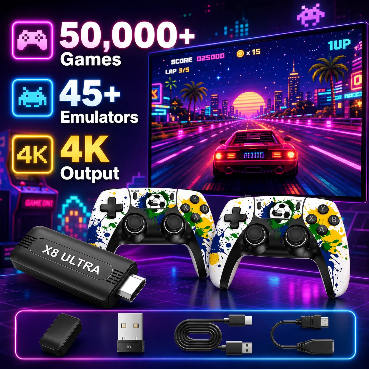 Gaming Console In 2026 - 2026 X8 Ultra Retro TV Game