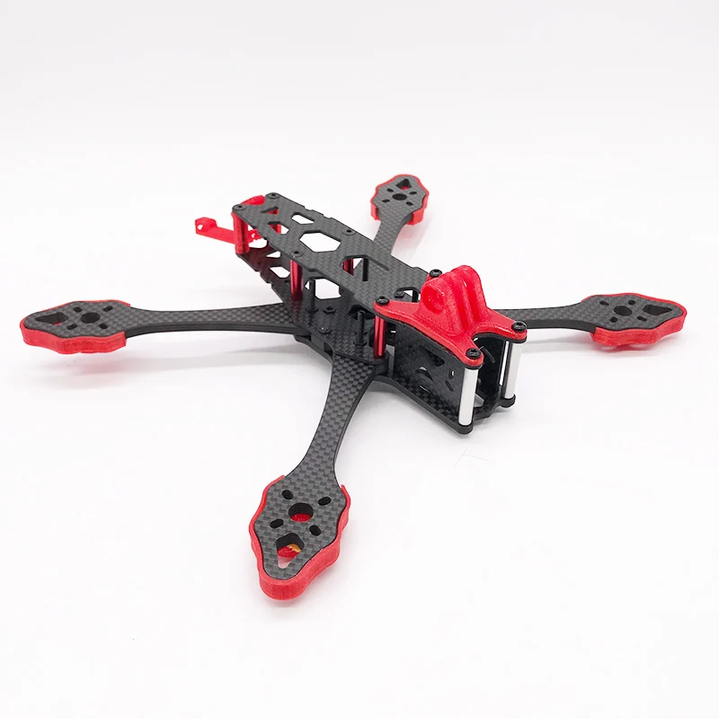 QAV-S 5 Inch 223mm 225 X-type Split Carbon Fiber Frame kit 5mm Arm with 3D TPU Printed Holder Parts For RC FPV Racing Drone