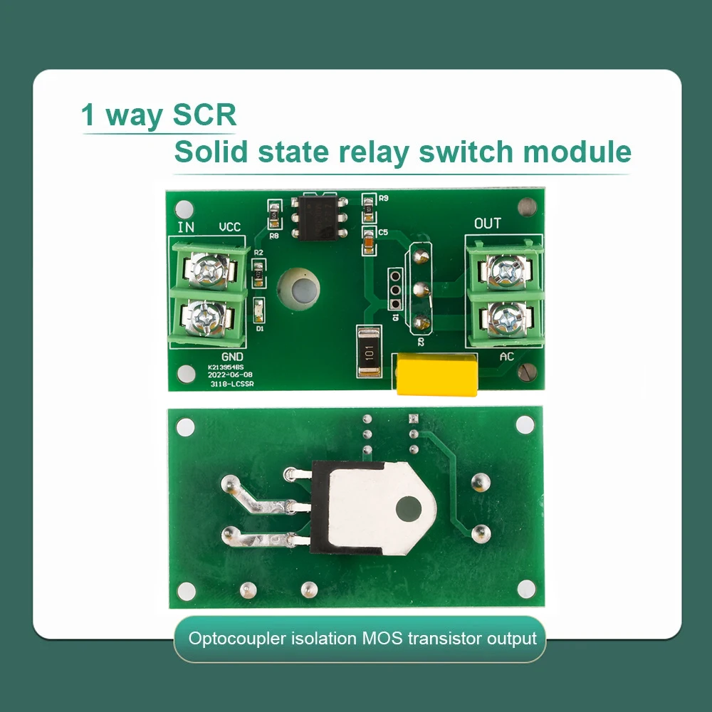 1 Channel DC3-24V Optocoupler Isolation Module Relay Board Adaptive SCR Solid State Relay Switch Module MOS Transistor Output