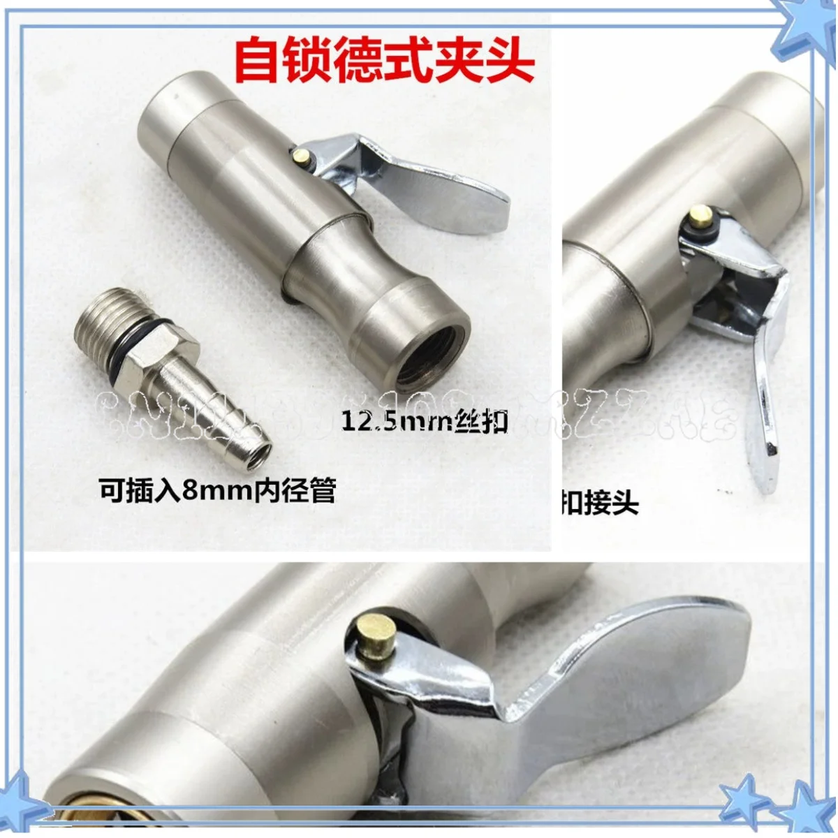 Tire Inflation Chuck Automobile Barometer Nozzle Tire Pressure Meter Clamp Inflation Nozzle Tube