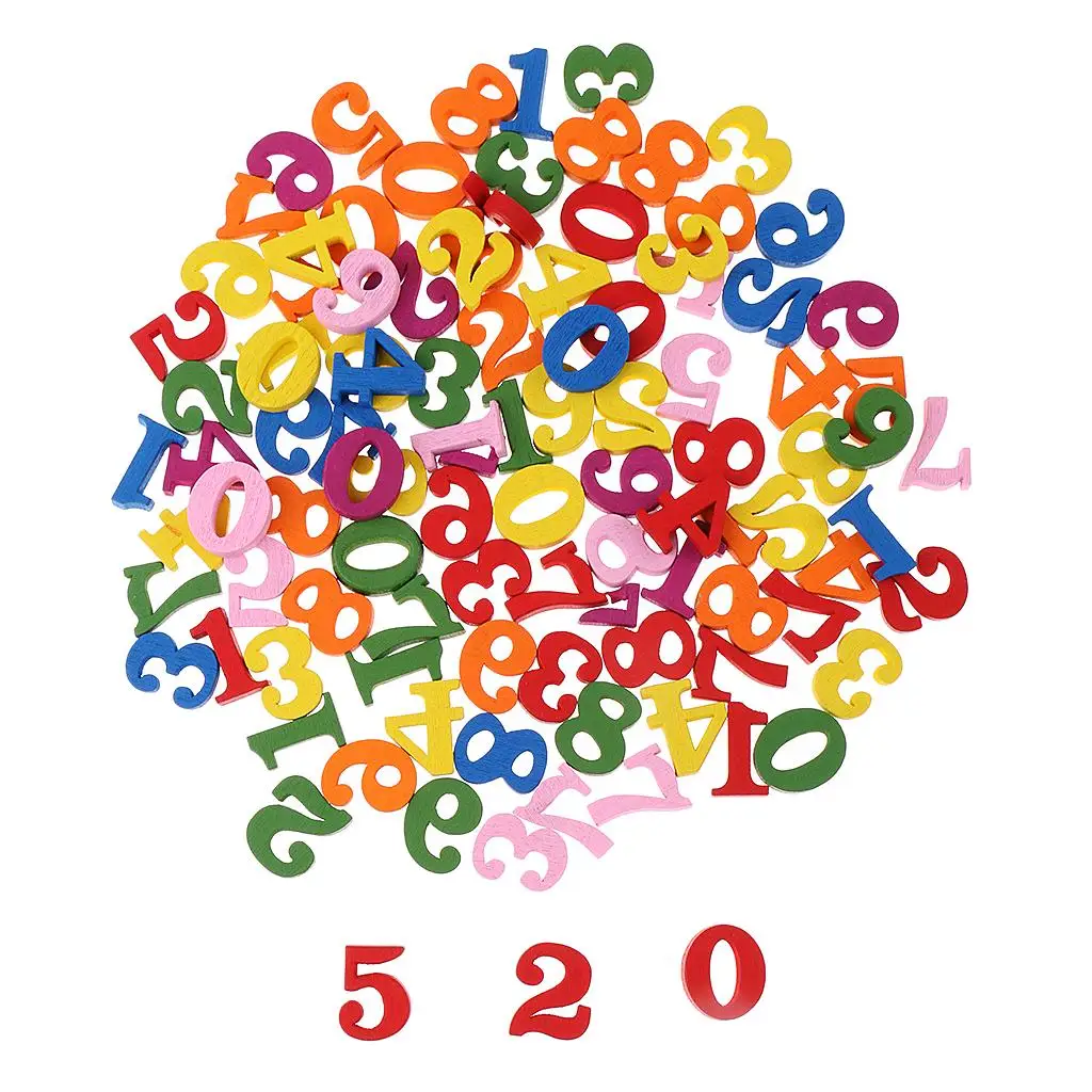 100 Pieces Multi Numbers for Kids Math Learning Educational Toy