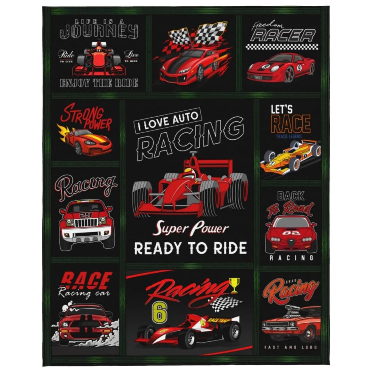 Customized men's motorcycle gift, the best birthday idea for motorcycle enthusiasts,super comfortable plush blanket soft bedding