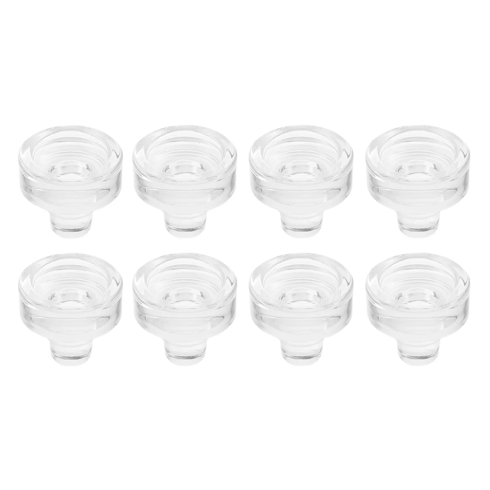 8Pcs Decorative Wine Stopper Glass T-Shape Reusable Bottle Plug Sealer for Beer Red Wine Tight Seal Party Wedding Craft Storage