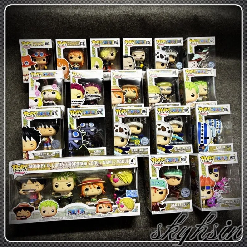 Figuras Originales Funko Pop de One Piece: Luffy/Robin/Akainu/Nami/Bucky, Muñecos para Decoración de Habitaciones, Regalos de Cumpleaños, Regalos de Navidad